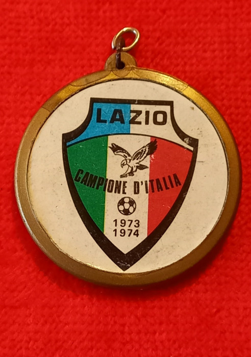 Medalion fotbal - LAZIO ROMA (Campioana Italiei sezonul 1973-1974)