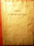 Ion Barbovescu - Istoria Provinciei Romane Dacia- Prima Ed.1885 in lb. germana