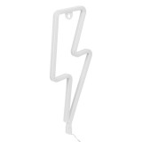 Lumina led neon cu usb, design cu fulger albastru, 11,5 x 28 cm, Oem