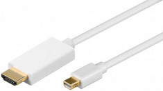 Cablu Mcab Mini DisplayPort - HDMI 2m White foto