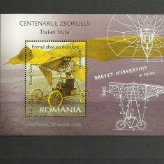 Romania MNH 2006 - Centenarul zborului Traian Vuia - LP 1713 - colita