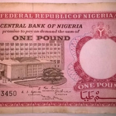 Bancnota - Nigeria - 1 Pound 1967