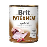 Conservă Brit Pat&eacute; &amp;amp; Meat Rabbit, 800 g