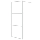 Cumpara ieftin Paravan de dus walk-in, alb, 80x195 cm, sticla ESG transparenta