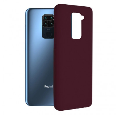 Husa pentru Xiaomi Redmi Note 9 / Redmi 10X 4G, Techsuit Soft Edge Silicone, Plum Violet foto