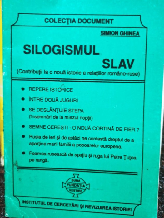 Simion Ghinea - Silogismul slav