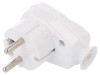 Conector alimentare AC tată 2P PE 250V 16A albă PIN 3