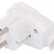 Conector alimentare AC tată 2P PE 250V 16A albă PIN 3