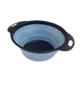 Strecuratoare Pliabila Fructe Legume 25cm Silicon Plastic Albastru Negru