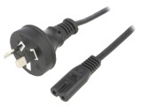 Cablu Alimentare 1.8m 2x0.75mm2 IEC C7 Mamă PVC