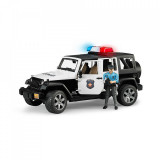 Cumpara ieftin BRUDER - JEEP WRANGLER UNLIMITED RUBICON DE POLITIE CU SIRENA SI FIGURINA