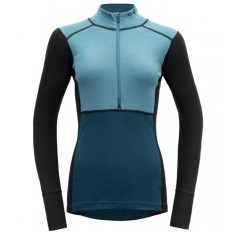 DEVOLD Lauparen Merino 190 Zip Neck Woman moon/ink/flood M
