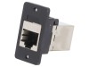 Conector adaptor CLIFF CP30620SX SLIM Cat 5e ecranat 8p8c pentru montare pe panou