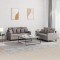 vidaXL Set de canapea cu perne, 2 piese, gri taupe, material textil 3201655