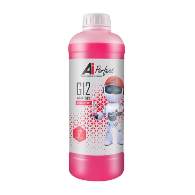 Antigel Concentrat AiPerfect G12 - 1 Litru, OAT (VW TL 774-F, Culoare Rosu Roz) foto