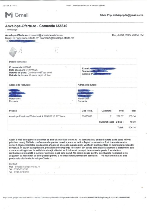 Anvelope iarna - NOI - Firestone 195/55 R16