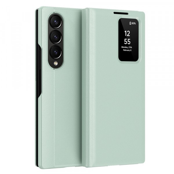 Husa pentru Samsung Galaxy Z Fold3 5G F926, Techsuit, SmartView, Verde