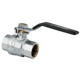 Robinet de trecere cu bila Valvex Tryton, alama nichelata, filet interior-interior, DN 50, PN 25, cu maneta otel