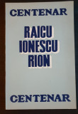 CENTENAR: RAICU IONESCU-RION (1872-1895)