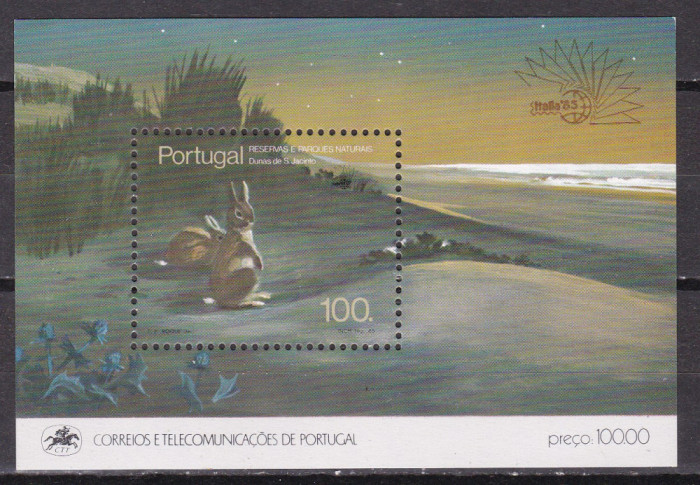 Portugalia 1985 fauna MI bl.48 MNH w70