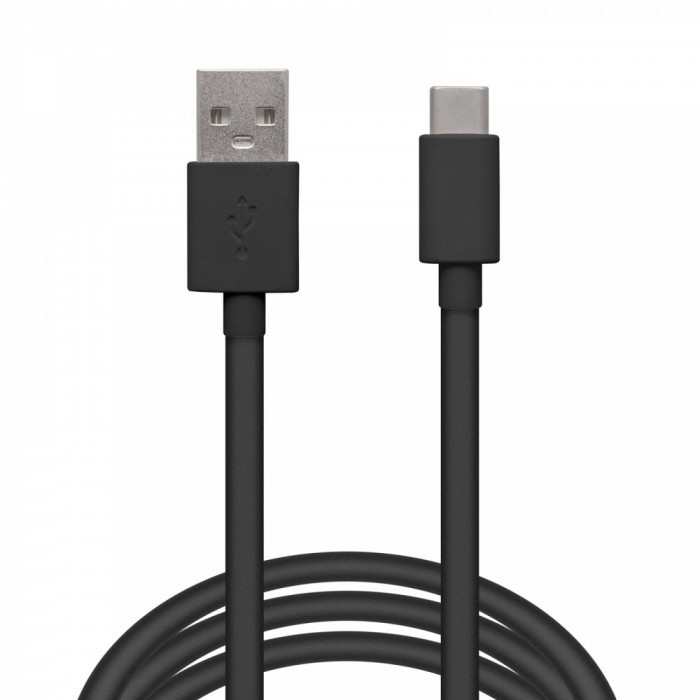 Cablu de date USB Tip-C, negru, 2m