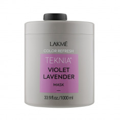 Masca coloranta cu pigment violet, Lakme Teknia, Refresh Violet Lavender Treatment, 1000ml foto