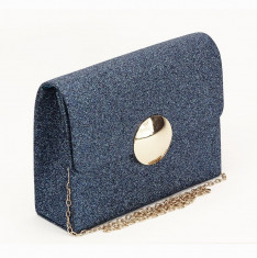 Geanta clutch albastru Emma foto