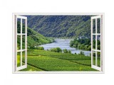 Autocolant decorativ, Fereastra, Multicolor, 83 cm, 669STC, natura si peisaje, Oem