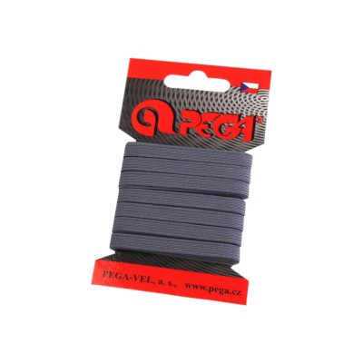 Elastic simplu plat, latime 6.6 mm, lungime 5 m, Gri inchis foto