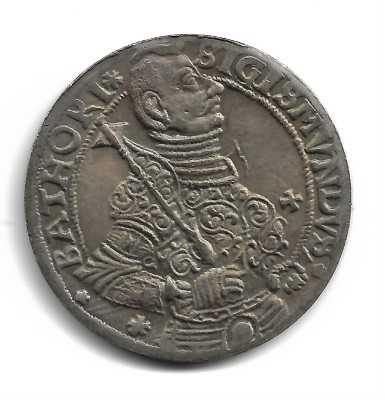 TRANSILVANIA - Principe Sigismund B&amp;aacute;thory - THALER 1595 - Replica Muzeu foto