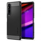 Husa Spigen Rugged Armor pentru Sony Xperia 1 V Negru Mat, Carcasa