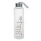 Sticlă Apă Sport, Model Yoga, Capacitate 0,5L, Transparentă, M&acirc;ner Material Textil