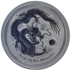 Australia 2012 &amp;ndash; 1 dolar - Anul Dragonului , 1 OZ - Monedă de argint foto