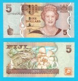 Fiji (pick 110) 5 Dollars 2007 UNC serie: CE770444