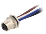 Soclu M12 4 Pin Mamă IP67 12A 1,5mm2
