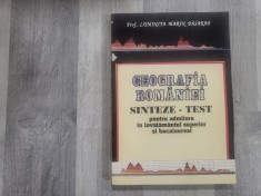 Geografia Romaniei. Sinteze-teste pentru admiterea in invatamantul superior si bacalaureat de Luminita Marin Basarab