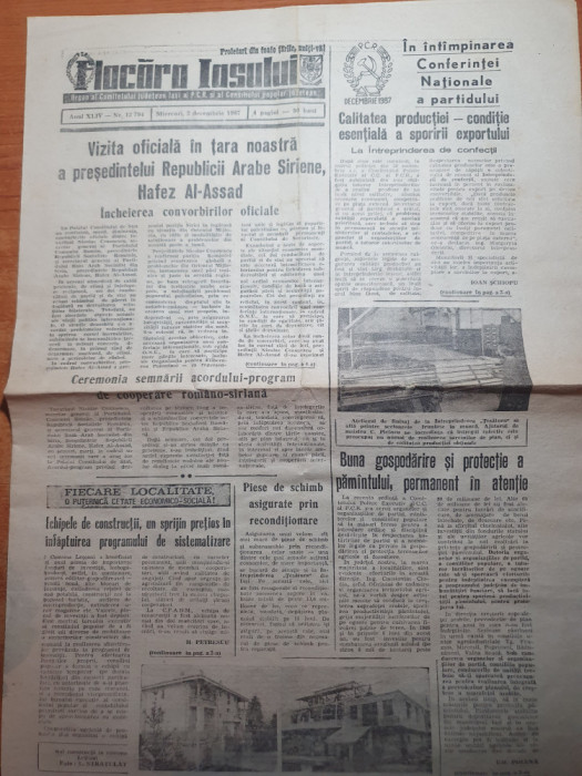 ziarul flacara iasului 2 decembrie 1987