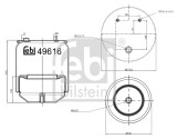 FEBI BILSTEIN 49616 Burduf, suspensie pneumatica