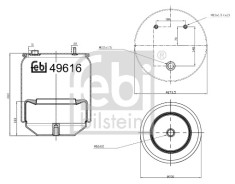 FEBI BILSTEIN 49616 Burduf, suspensie pneumatica