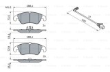 Placute Frana Disc Bosch 0986494259 Audi A4 Allroad B8 A5 Cabriolet Sportback