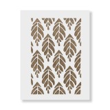 Sablon Perete vopsire, tencuiala 900x600x0.7mm Modern Broadleaf Refolosibil, model MXSP7066