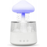 Dispozitiv 4 in 1 pentru Aromaterapie, Lampa 7 Culori LED, reglabile, 450ml,Alb