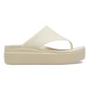 Slapi Crocs Brooklyn Flip Bej - Bone, 34, 38, 39, 41, Gri