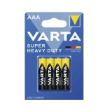 Cumpara ieftin Set 4 baterii tip AAA LR3 Varta Super heavy duty Zinc-Carbon 2003101414