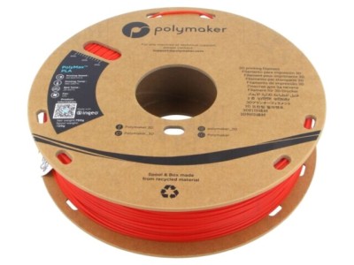 Filament PLA Tough 1,75mm roșu 750g PolyMaker PolyMax&amp;trade; foto