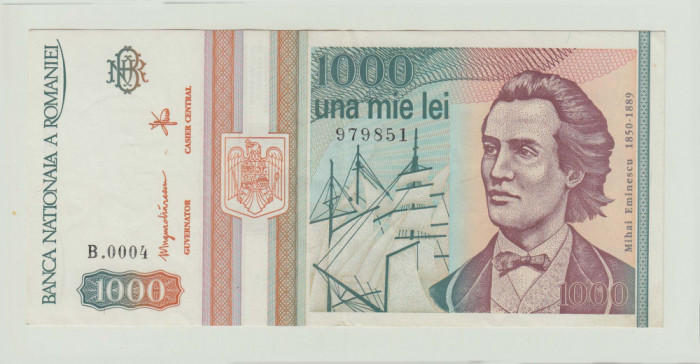 ROMANIA - 1000 Lei 1993 UNC , B1.148