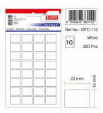 Etichete Autoadezive Albe, 16 X 22 Mm, 320 Buc/set, Tanex