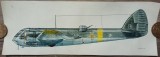 Avionul Bristol Blenheim MkI// grafica, tehnica mixta pe hartie