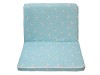 Saltea Pliabila Copii MyKids, Spuma Poliuretanica, 120x60x5cm, Husa Bumbac, Albastra, Multifunctionala, Certificat OekoTex