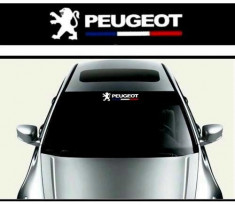 Sticker parasolar auto Peugeot foto